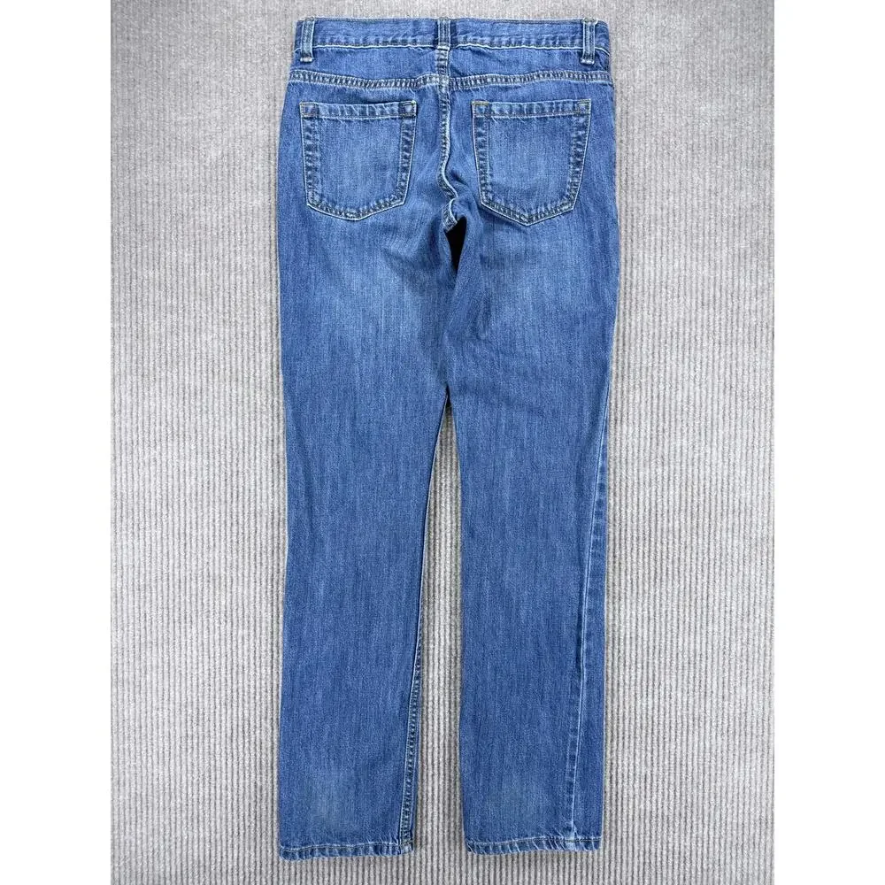 Old Navy Boys Basic Skinny Jeans Size 14 Regular Medium Wash Blue Cotton